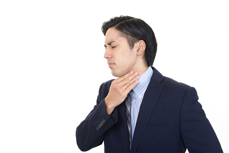 のどの違和感、声のかすれ